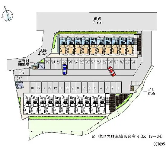 ★手数料０円★仙台市青葉区川平１丁目 月極駐車場